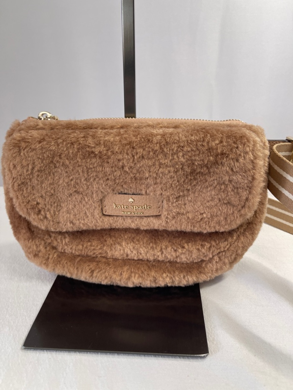 Kate Spade Rosie Faux Fur Belt Bag NWT Teddy Sherpa Crossbody Bag